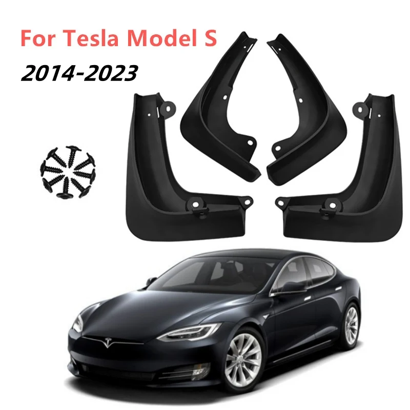 Mudguards for Tesla Model S 2023 2022 2021 2020 2019 2018  2017 2016 2015 2014 Car Fender Mud Flap Guards Splash Mudflaps