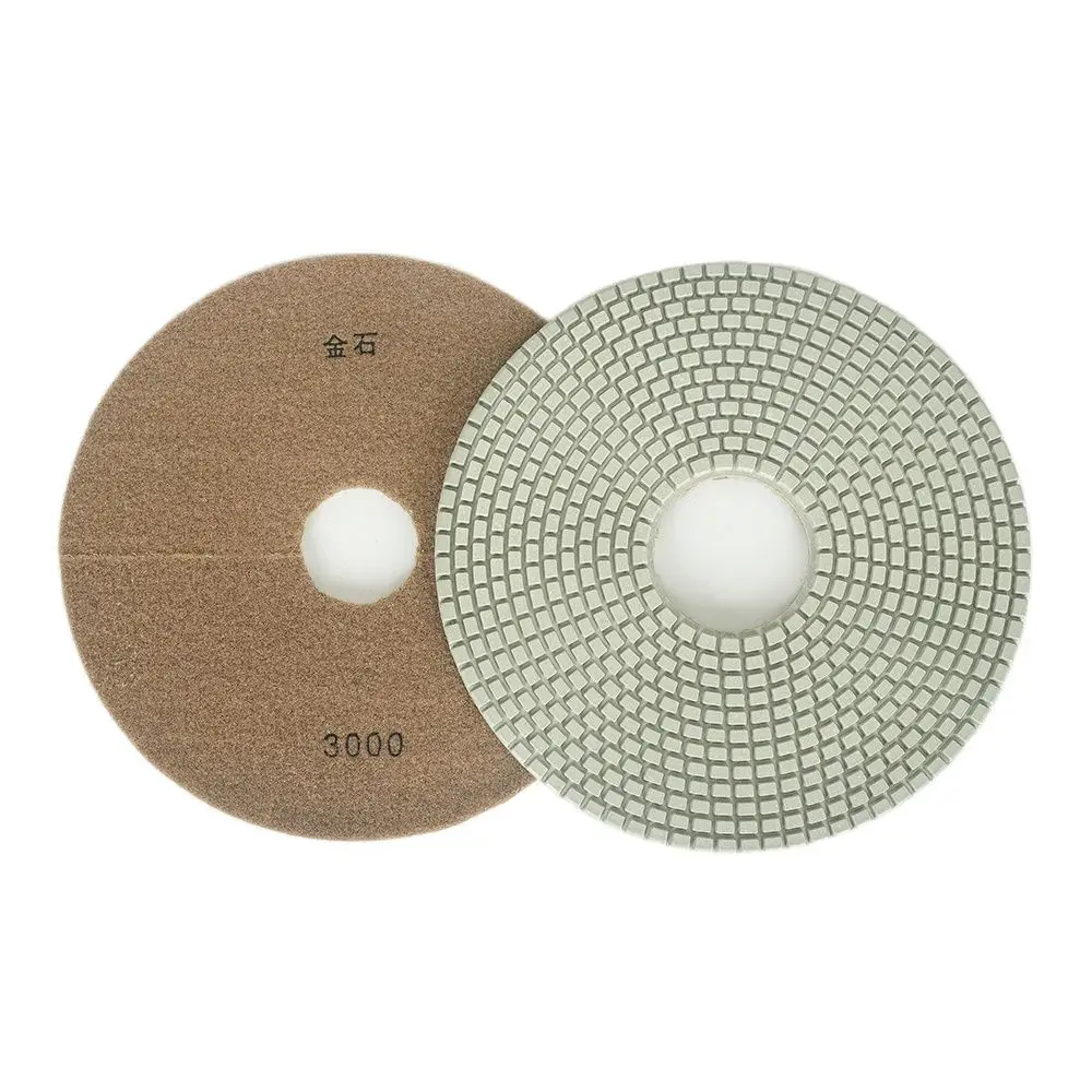 

10PCS/Set 6inch 150mm Wet Polishing Pad Sharp Type Flexible Diamond Polishing Pad For Granite Marble Stone Sanding Disc