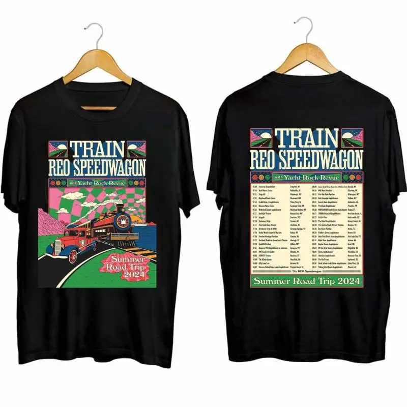 

Футболка Train and Reo Speedwagon The Summer Road Trip 2024, все размеры GC352