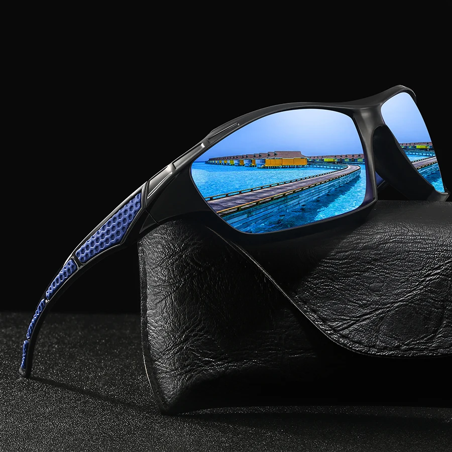 4PCS Color Block Sunglasses Set Vintage Fashion Sports Eyewear Protection for Driving Fishing Running Cycling Hiking Trekking