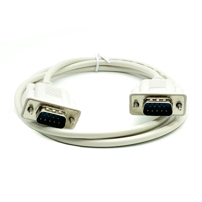 DB9 serial cable, 9-pin connection line for RS232 printer, 1.3 meters, male to male, female to female, male to female