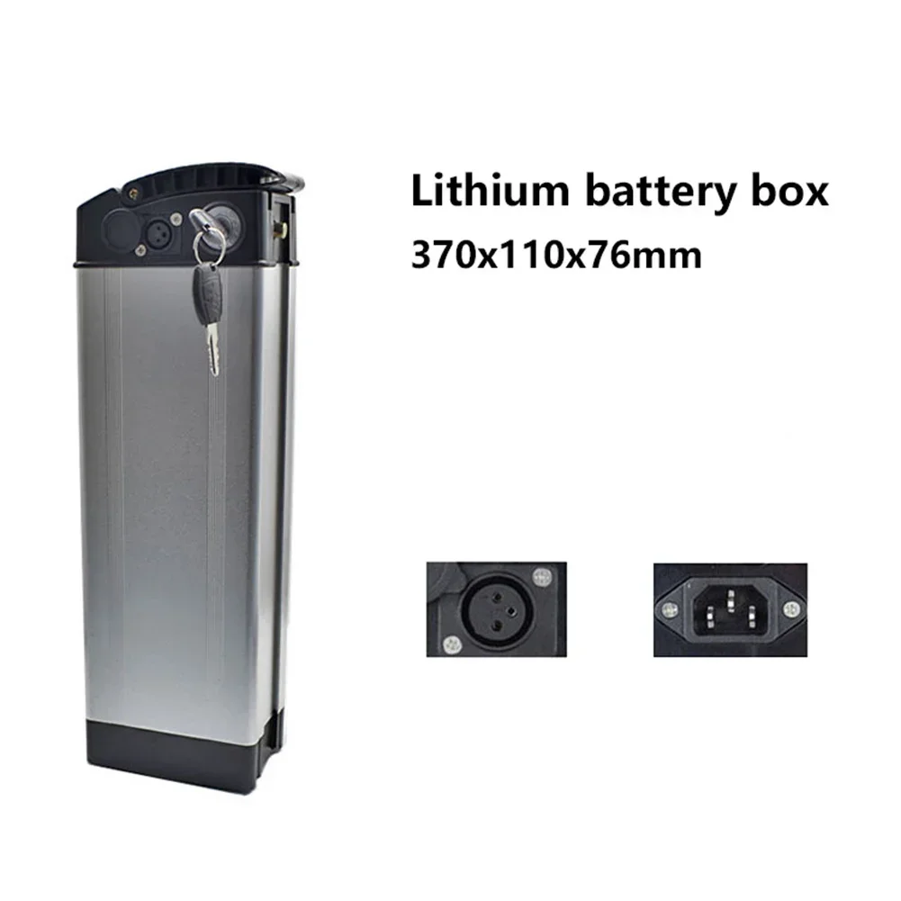 36V/48V Electric Bicycle Battery Box E-bike Large Capacity Holder Case For 1865o Lithium Battery Cycling Bicycle Components