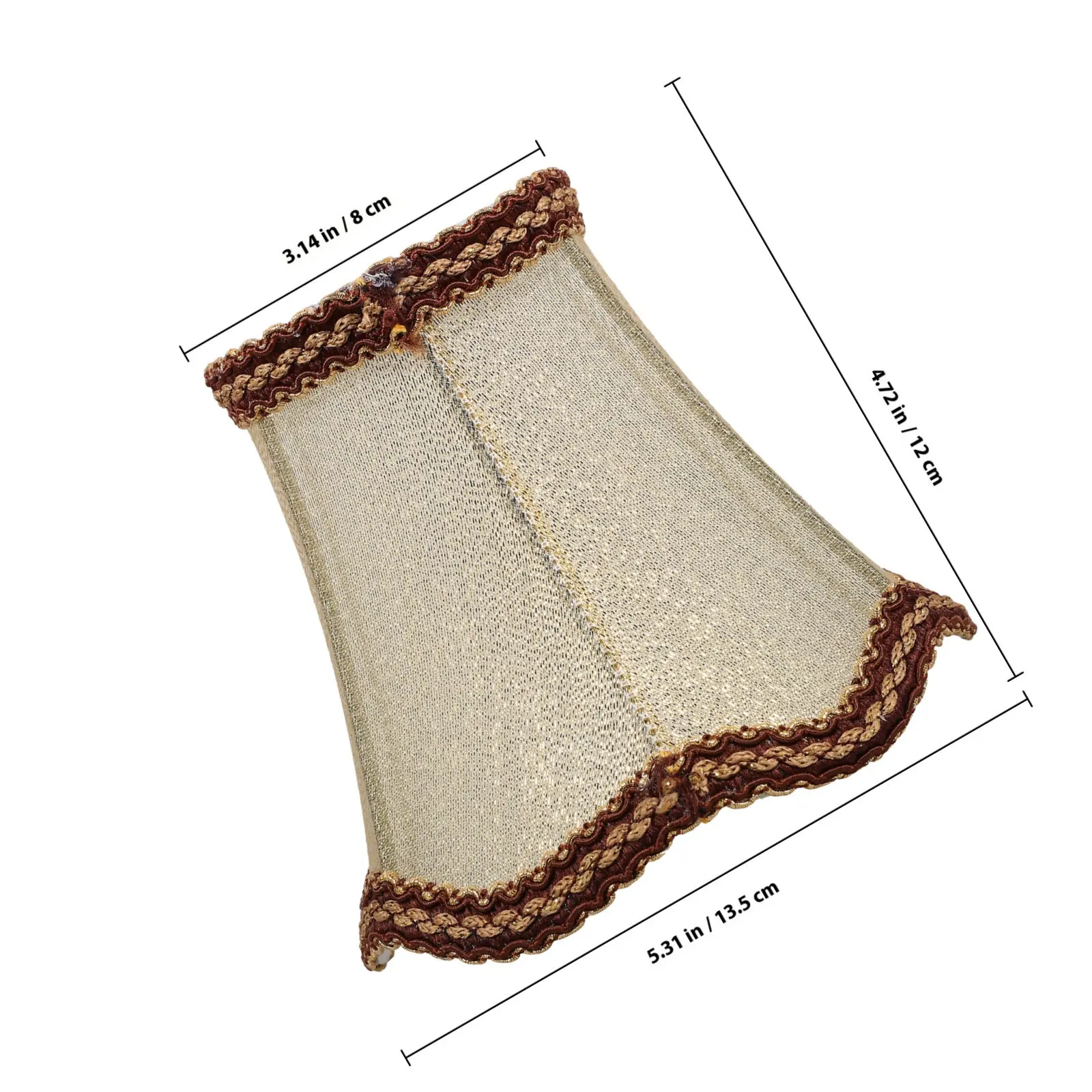 Linen Gauze Lamp Shade Replacement for Table Desk Floor Bedside Lamps Rustic Farmhouse Vintage Bell Style Simple Fabric Light
