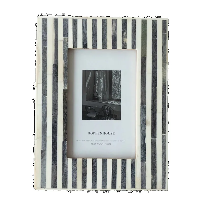 

Photo frame table, French antique light luxury creative photo printing 6-inch American photo frame European advanced