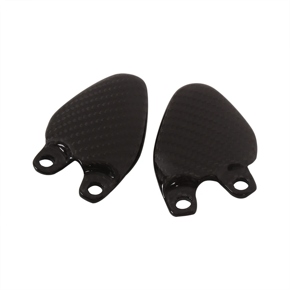 Motorcycle Heel Plate Carbon Fiber Rearset Accessories Footpeg Cover For Triumph Rocket 3 2020 2021