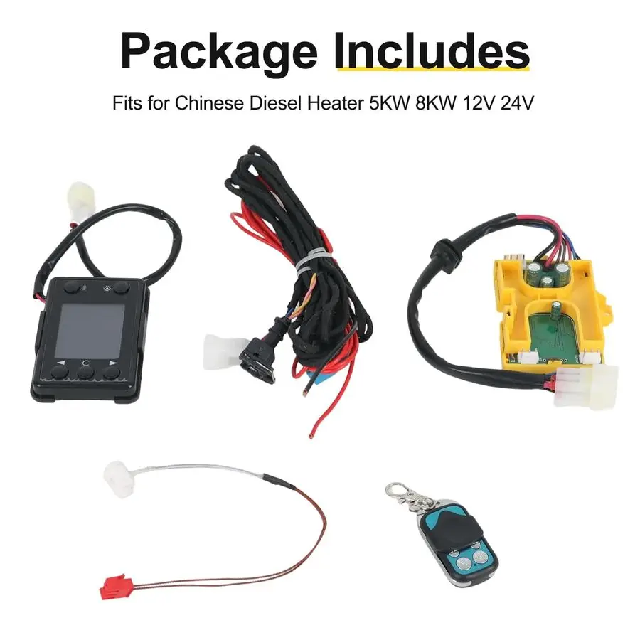 24V Diesel Parkplatz Luft Heizung Control Board Panel Motherboard LCD Controller Monitor Schalter mit Kabelbaum Sensor für Chine