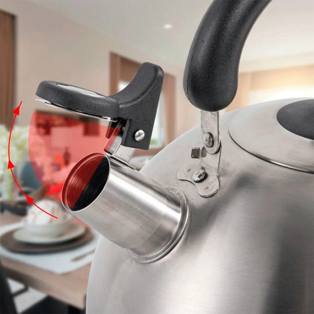 

For Home Kitchen Portable Kettle Parts Kettle Spout Nozzle 3.4*3.2*2.8cm Automatic Whistle For Kettle Stainless Steel