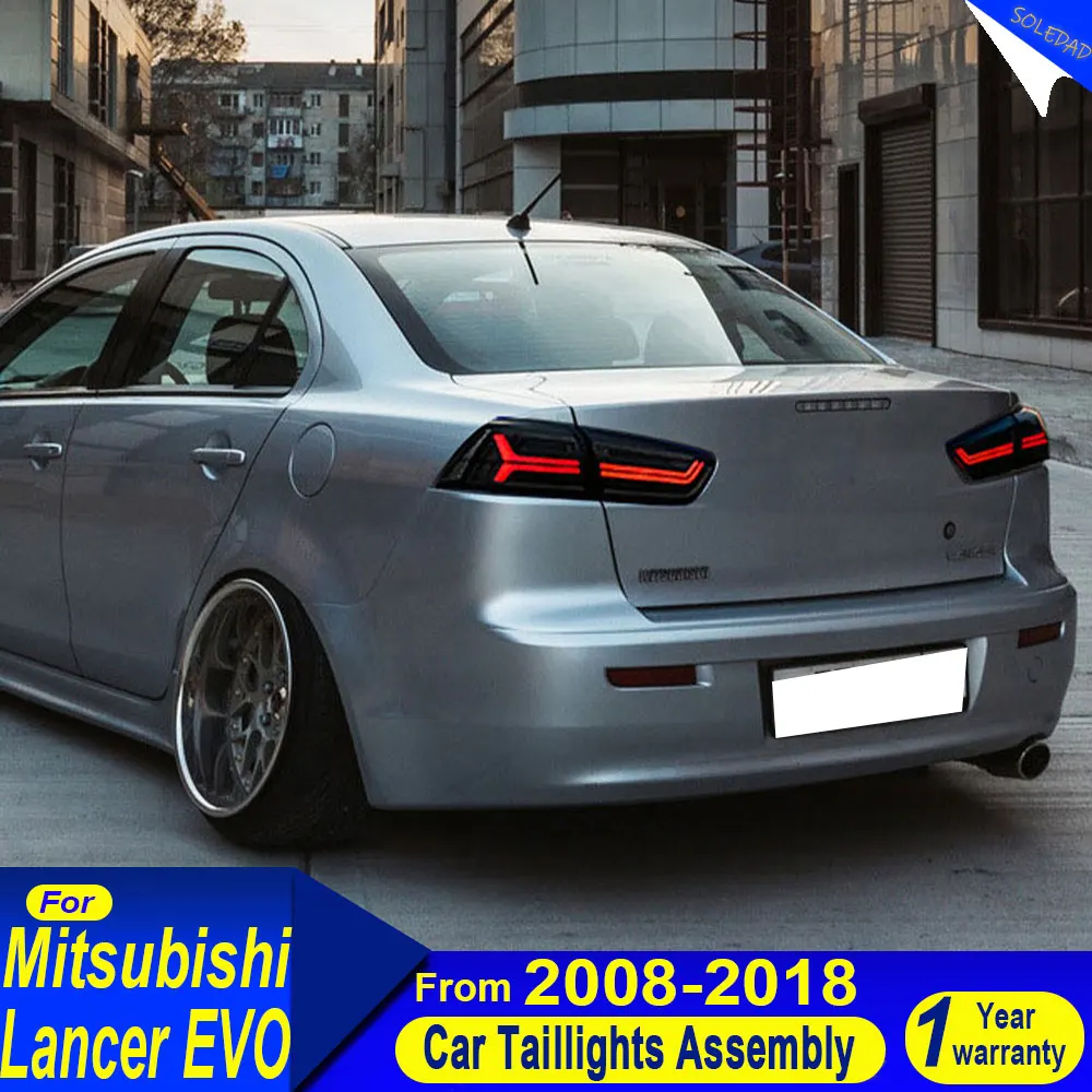 

Car Taillights For Mitsubishi Lancer EVO 2008-2021 Upgrade Modified to New DRL Dynamic Turn Signal Taillight Car Accessories