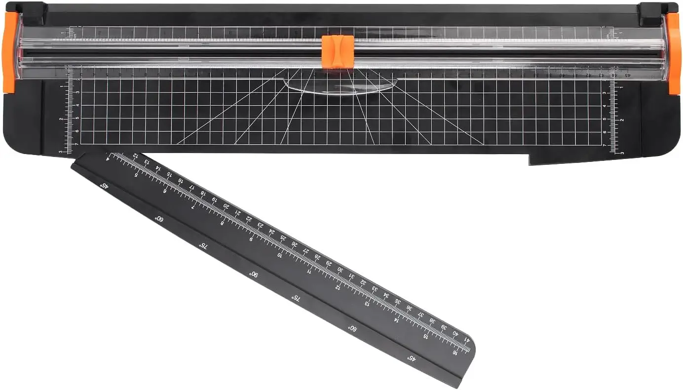 

18-Inch Large Paper Trimmer with Slider for Crafting, Scrapbooking, and Cardstock - Includes 1 Blade