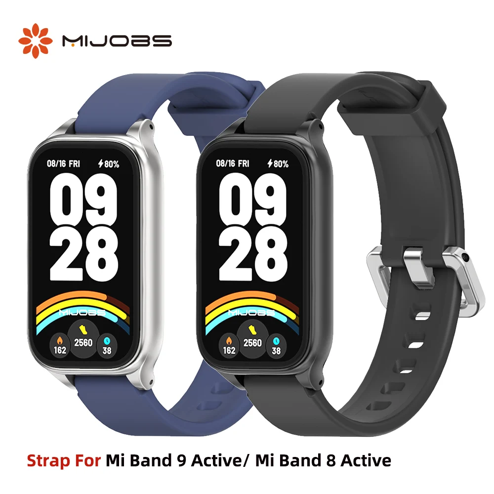 

Silicone Strap for Mi Band 9 Active Mi Band 8 Active Watchband For Redmi Band 3 Strap for Redmi Smart Band 2 Strap Replacement