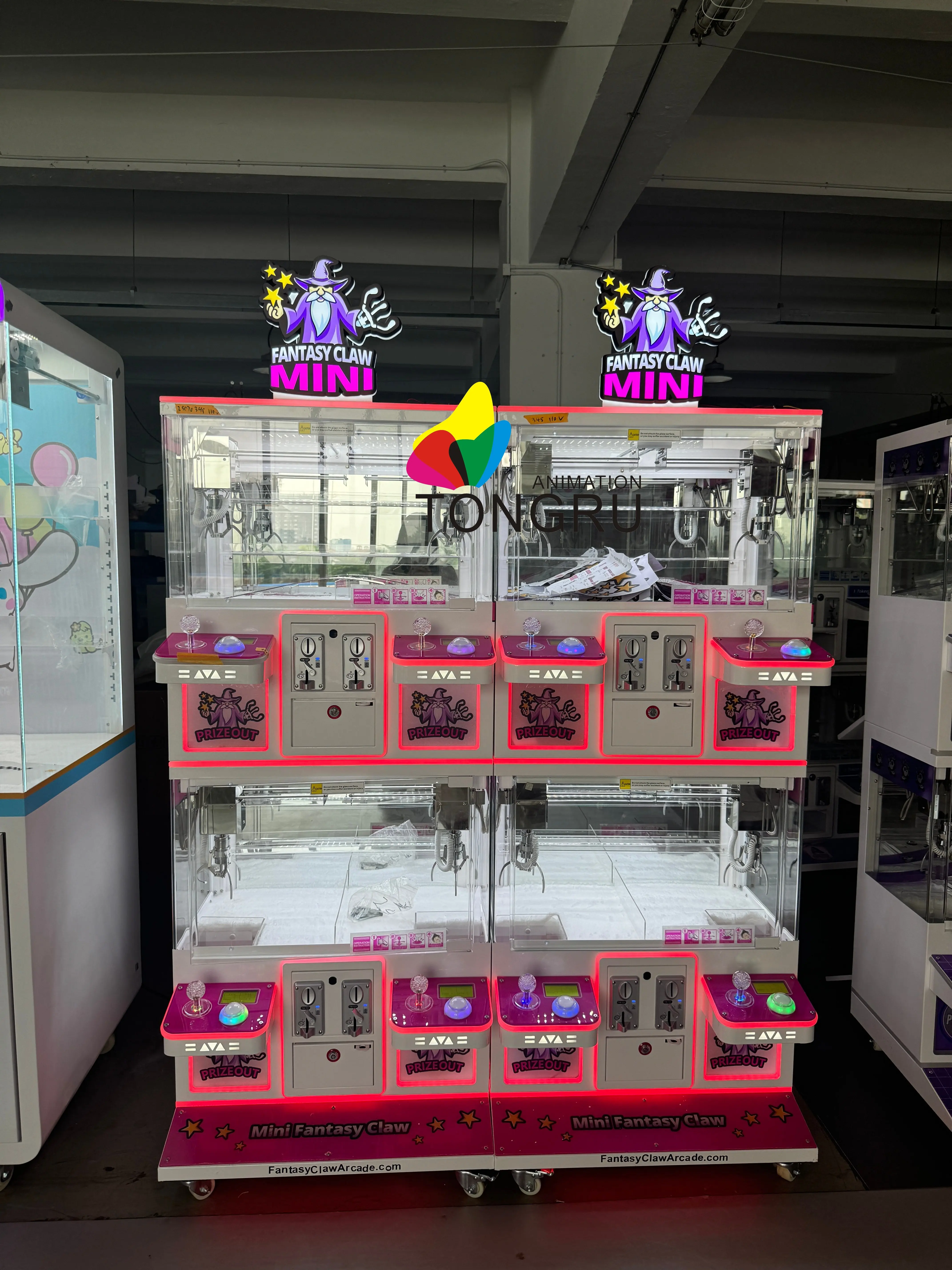 Mini Claw Machine 4 Players Skill-based Doll Crane Toy Catcher Prize Game Korea and Japan Mini Plush Crane Claw Machine Boutique