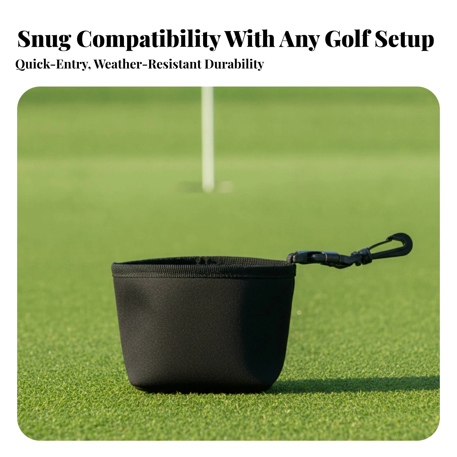 Cleaning Pouch Waterproof Golf Club Cleaning Pouch Bag Portable for Golfers, Practice Rounds