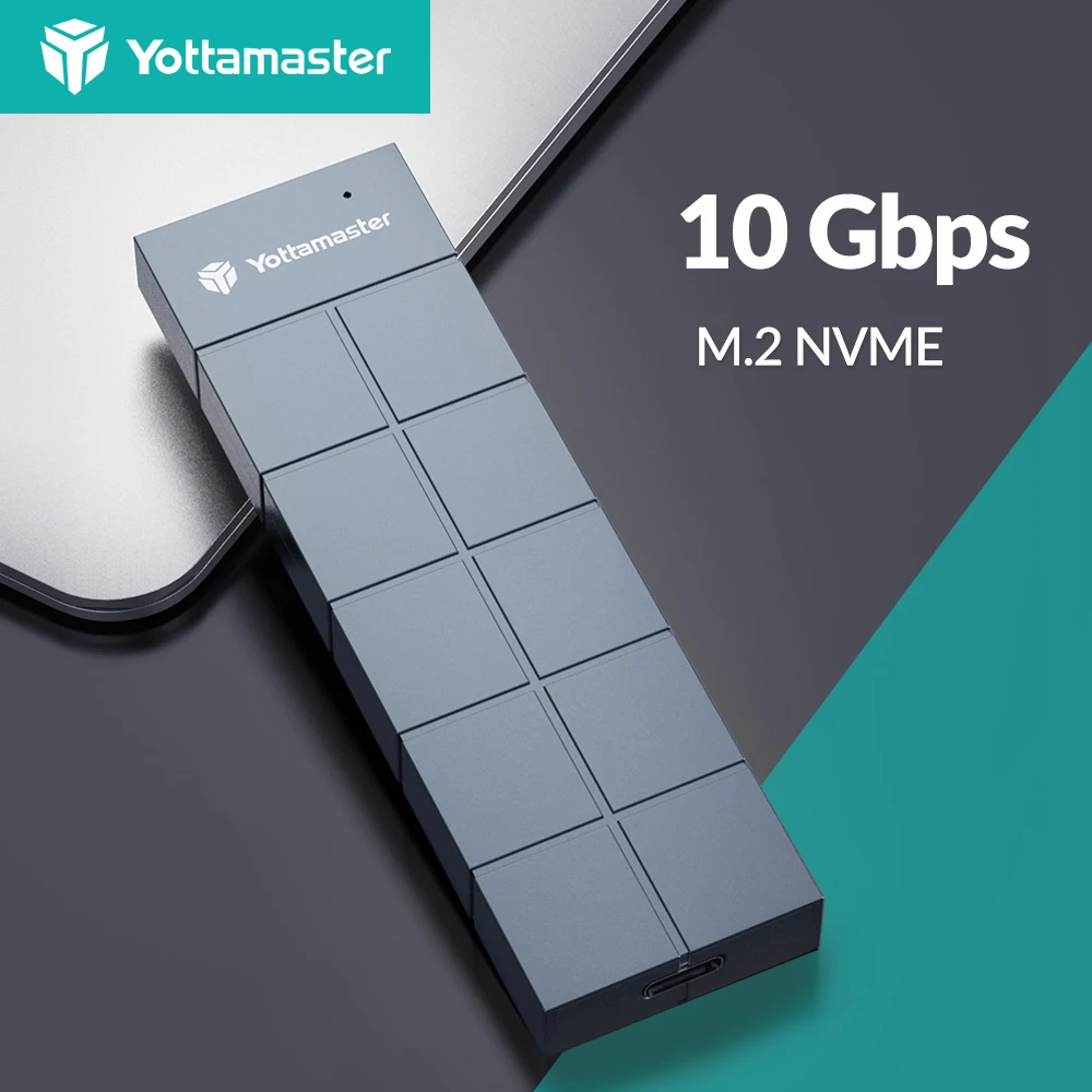 

Внешний SSD-накопитель Yottamaster NVM1 M2 PCI-E SDD, USB 3,1 Gen2 10 Гбит/с M2 PCIE