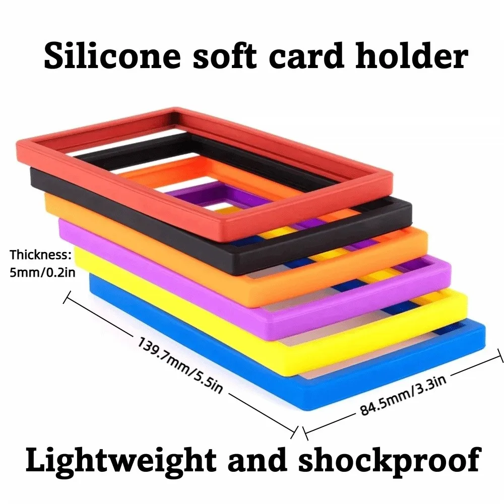 ترقية بطاقة تصنيف PSA حافظة ناعمة سيليكون امتصاص الصدمات 35PT حافظة واقية ضيقة تناسب حامل بطاقة ماتي مقاومة للسقوط #6