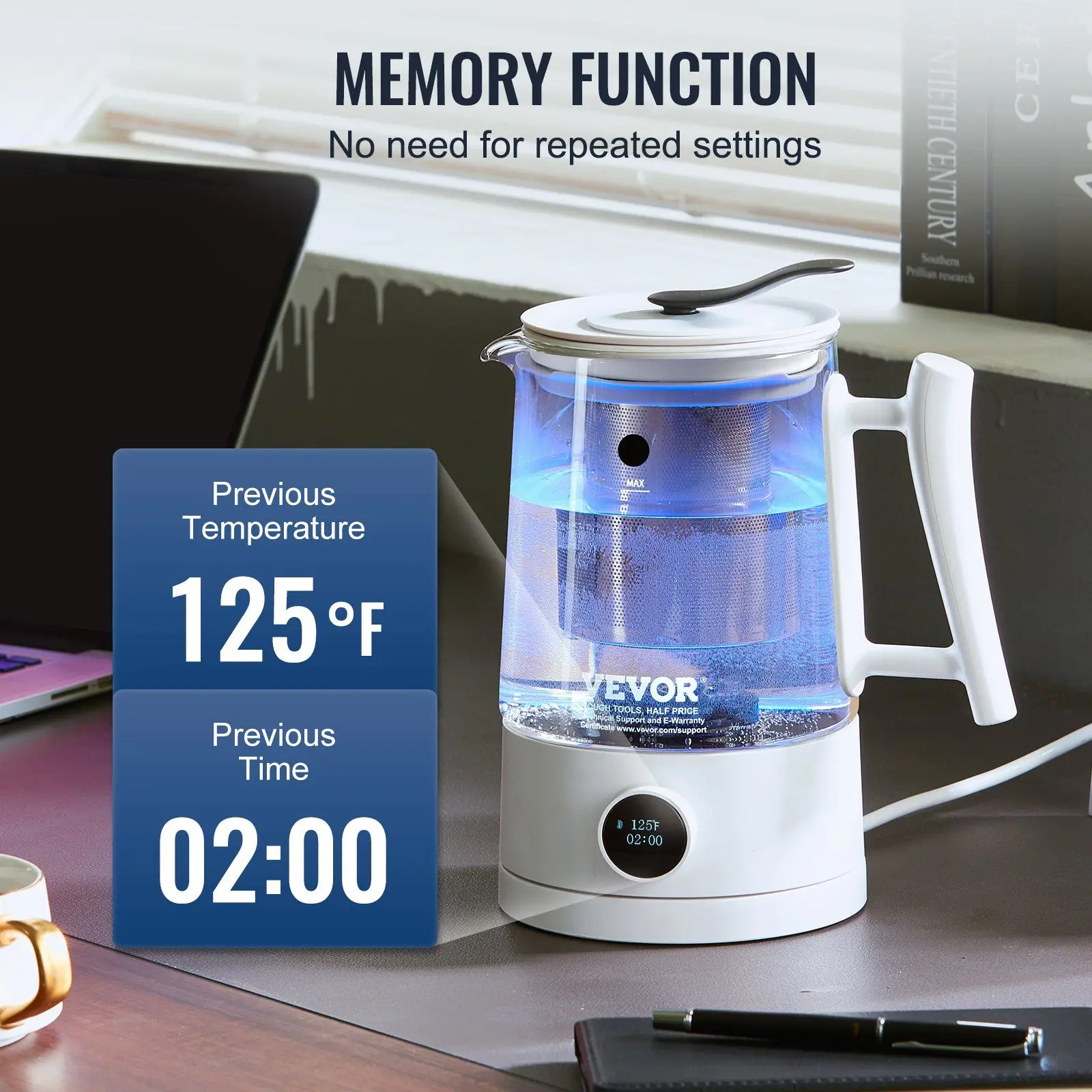 Hydrogen Water Pitcher Generator, 1.5 L / 52.8 oz Large Capacity Hydrogen Generator Water Kettle, SPE and PEM Technology, Hydro