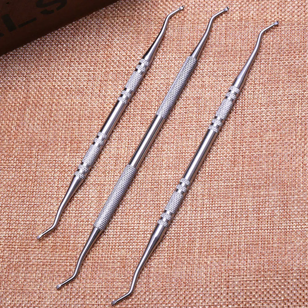 

Cuticle Spoon Pusher Remover Tool Stainless Steel Smooth Head Portable Nail Cleaner for Deep Cleaning Gift for Family Friends