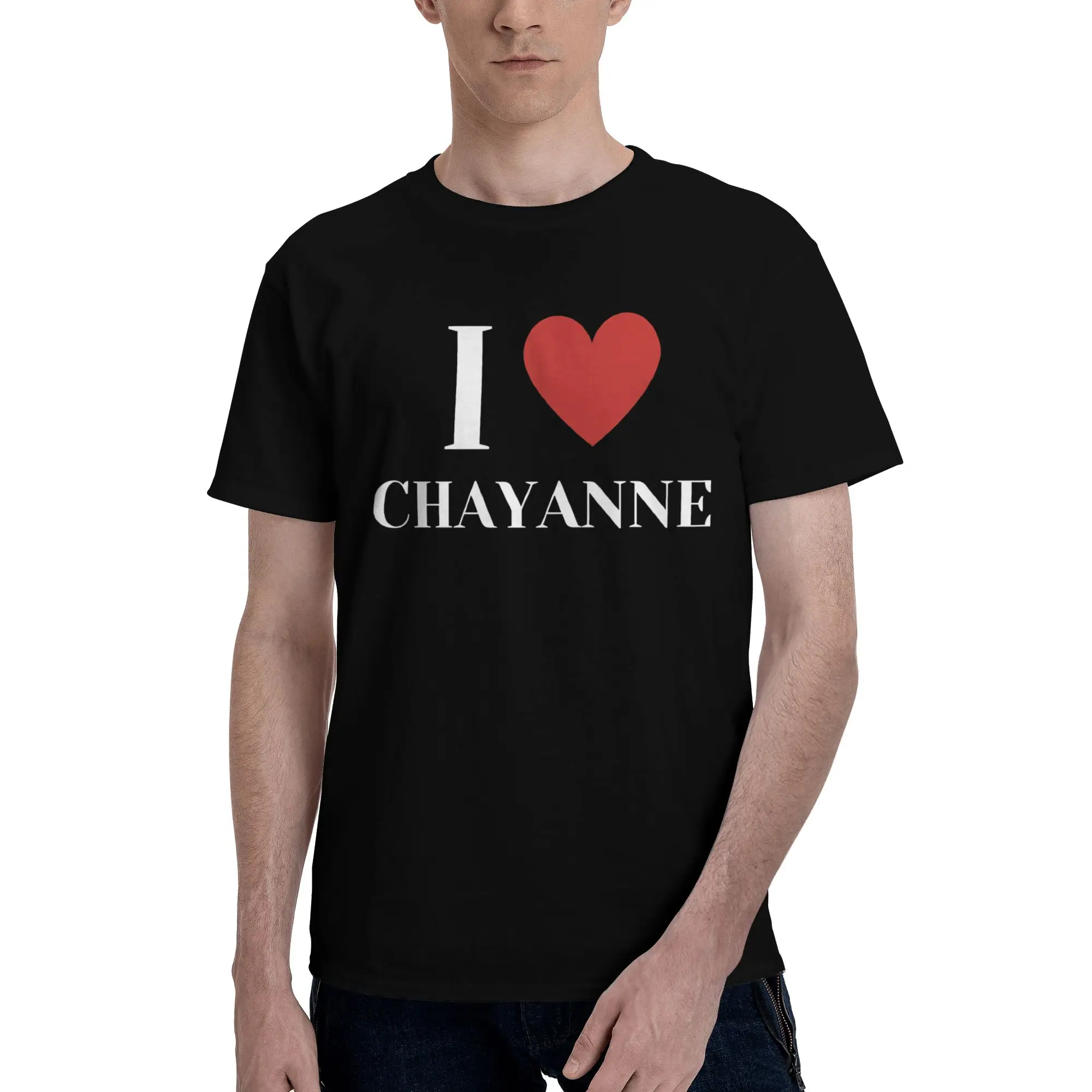 

Mens Womens Chayanne I love you T Shirt Cotton Printed T-Shirt Top Clothing