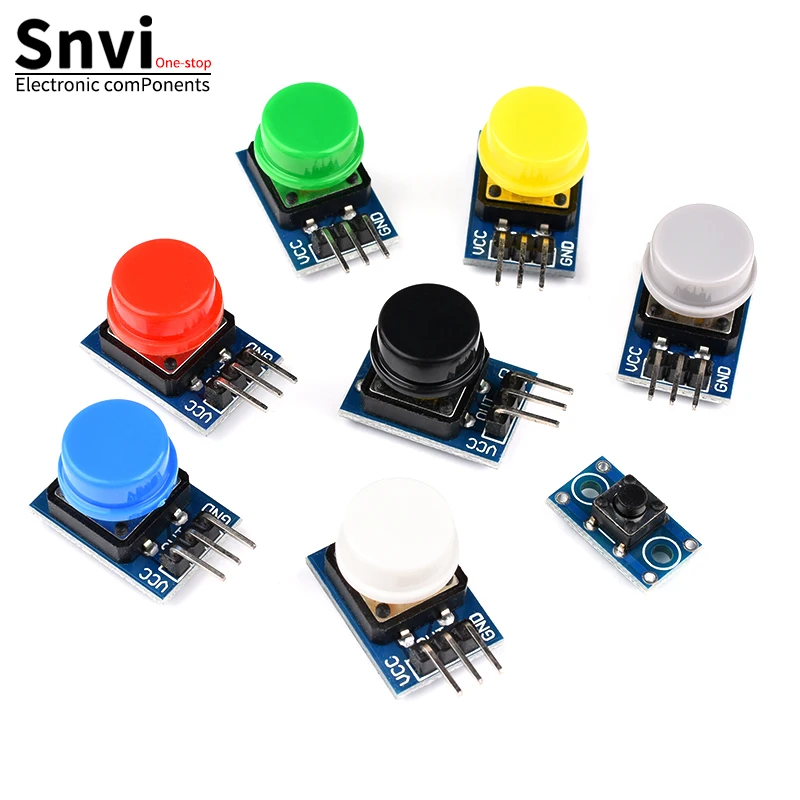 Snvi 1pcs/lot Large Button Module Key Module Touch Capped Button Module High Level Output For Arduino