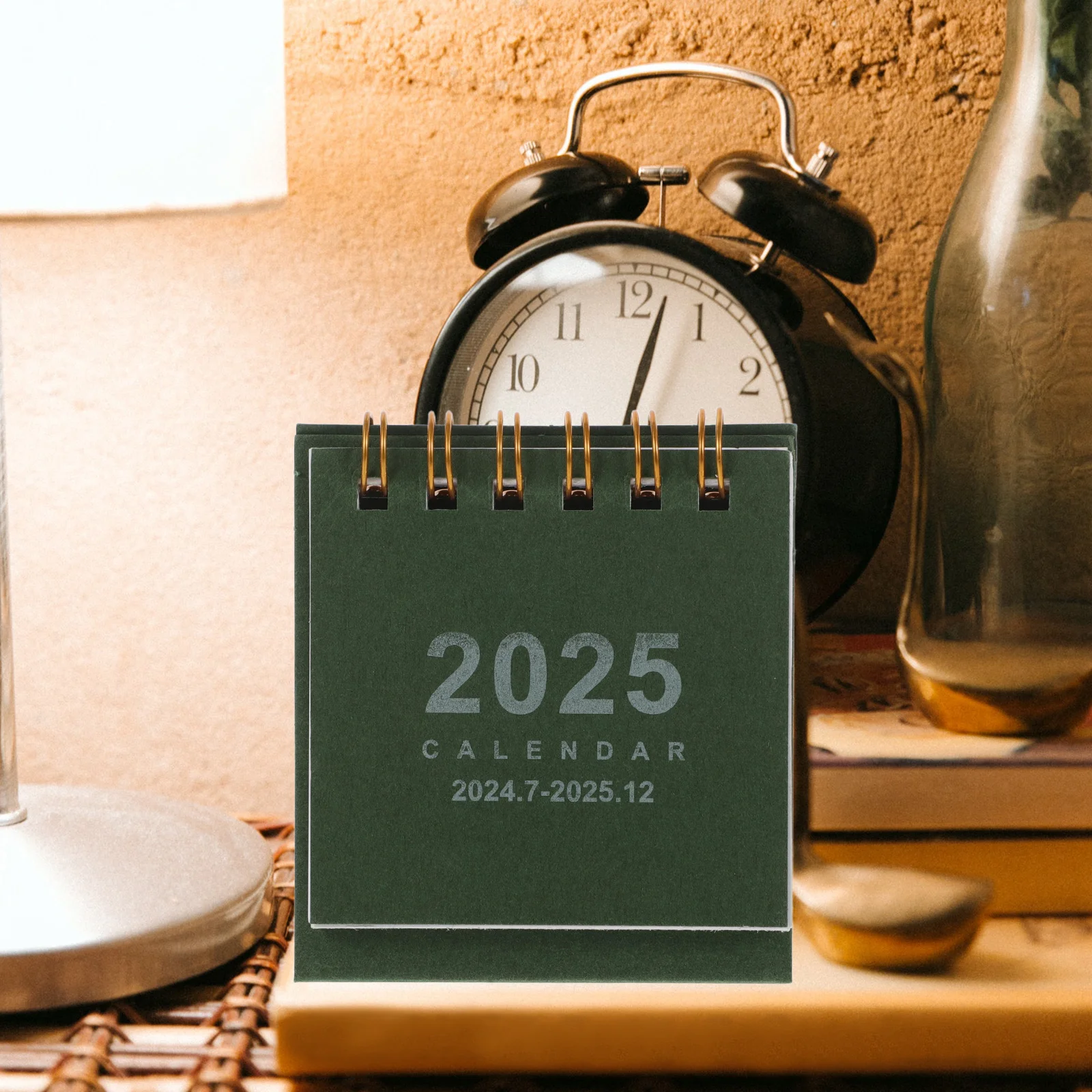 Calendário de mesa pequeno eletrônico 2025 Avvento do bebê para crianças Desktop de papel