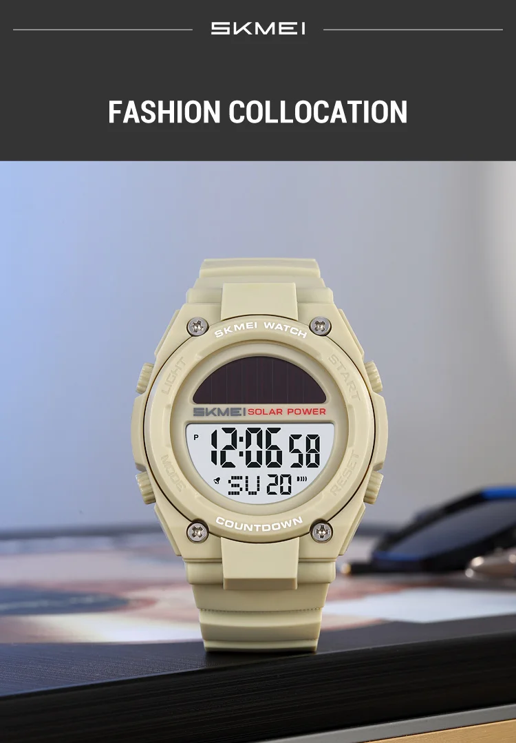 Skmei 2712 Men's Solar-Powered Digital Sports Watch