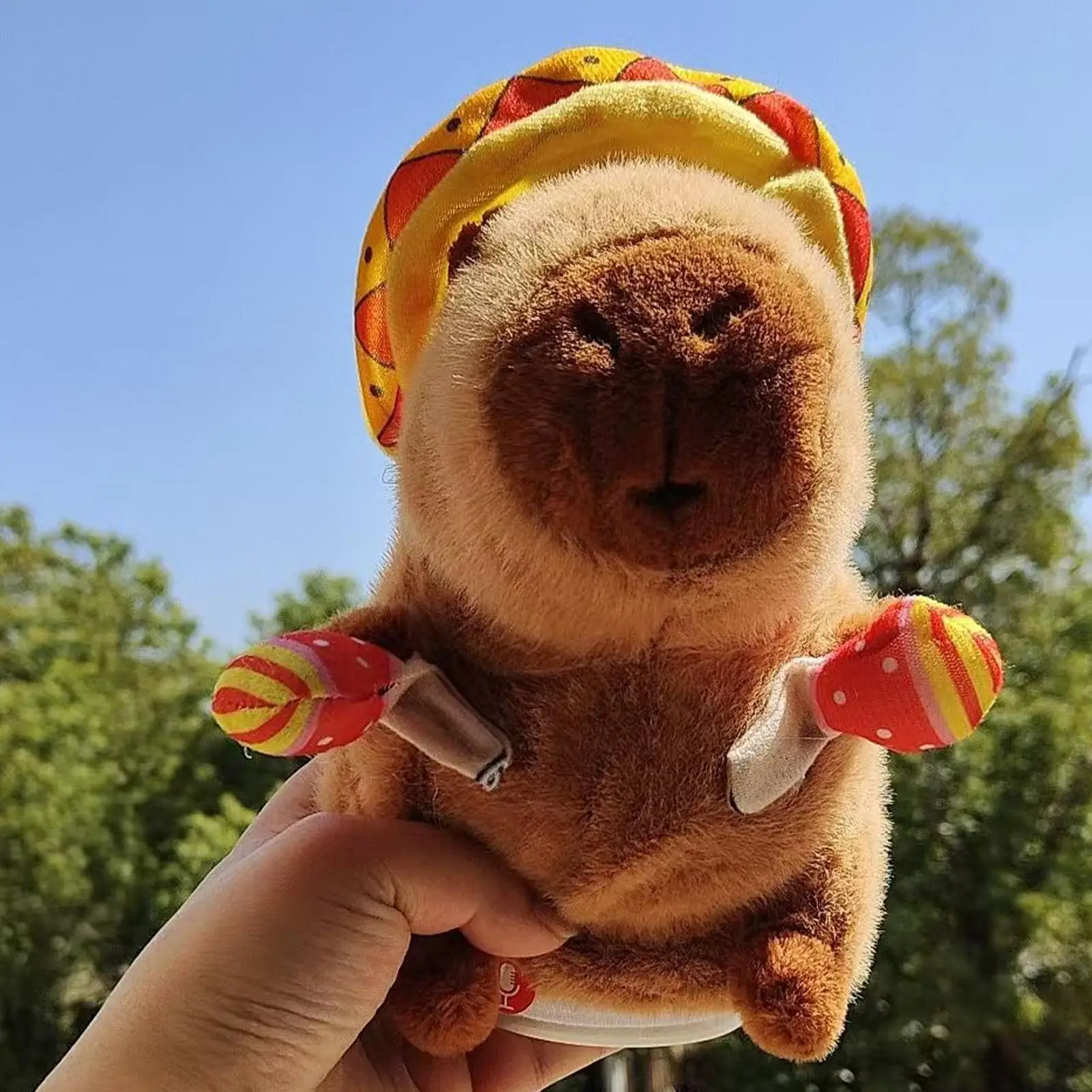 Capybara parlant en peluche électrique interactif, Animal en peluche électronique pour garçons et filles, centres de garderie, vacances d'anniversaire