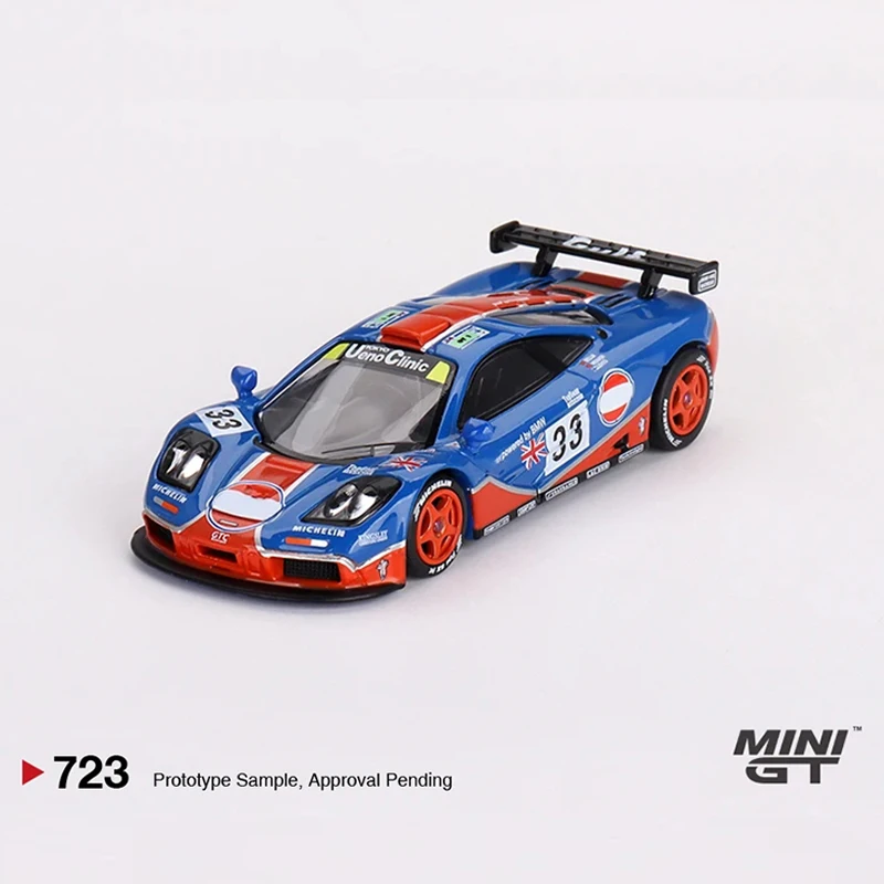 In Stock MINIGT 723 1:64 F1 GTR 1996 LeMans 24Hr Diecast Diorama Car Model Collection Miniature Toys