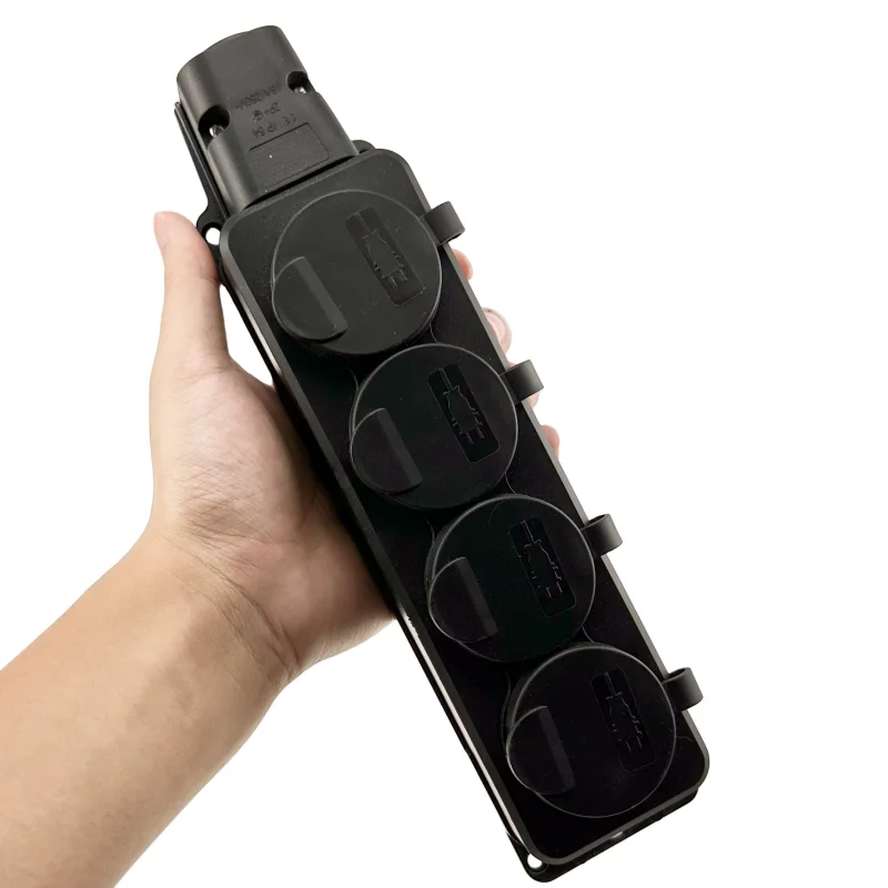 

Уличная Водонепроницаемая электрическая розетка с крышкой, удлинитель с беспроводной вилкой европейского стандарта, IP54, 16 А, 3500 Вт, Германия, Россия