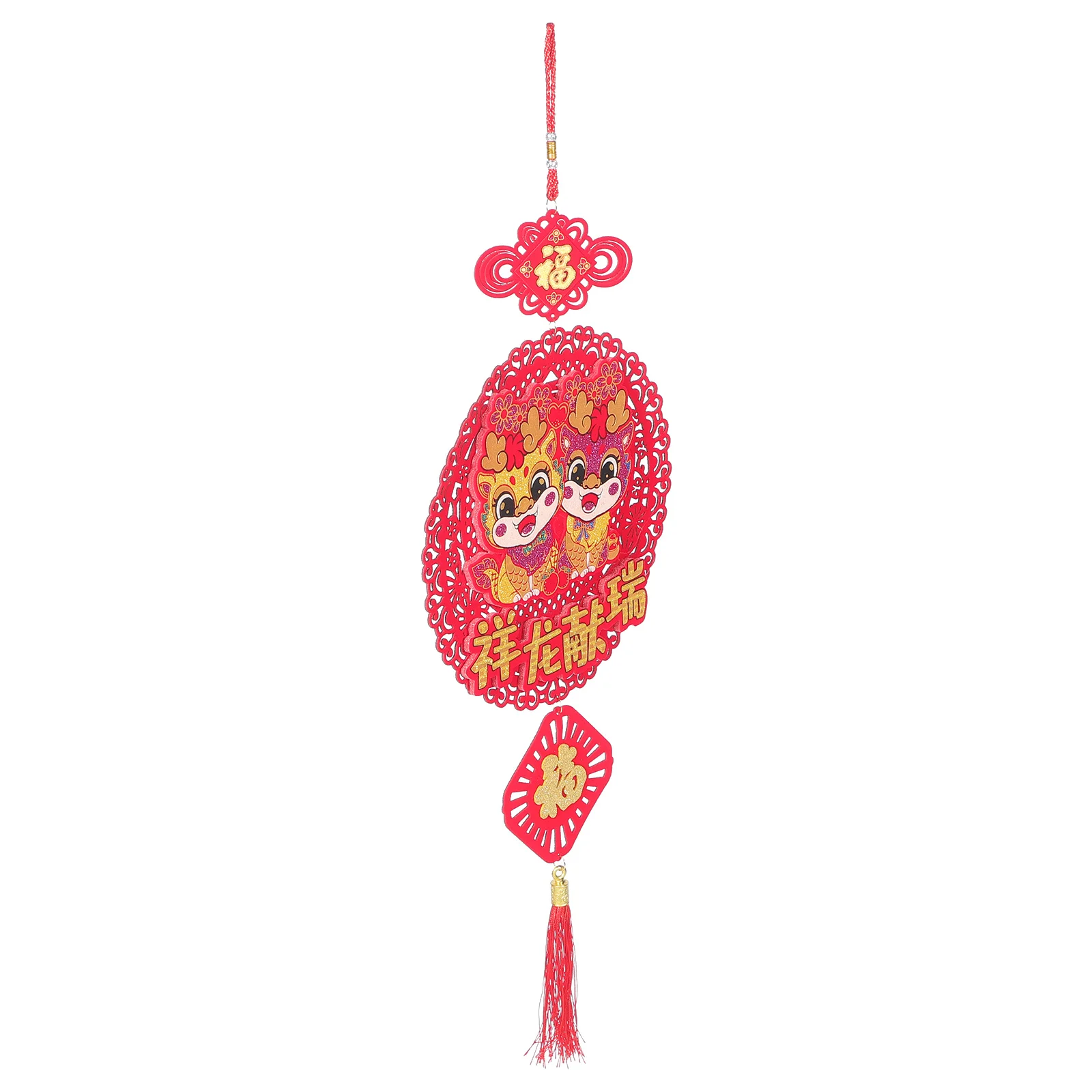 

Lunar New Year Hanging Decor Chinese Dragon Pendant 2024 Year of Dragon Festive Wall Door Window Ornament Door Hanging Decor