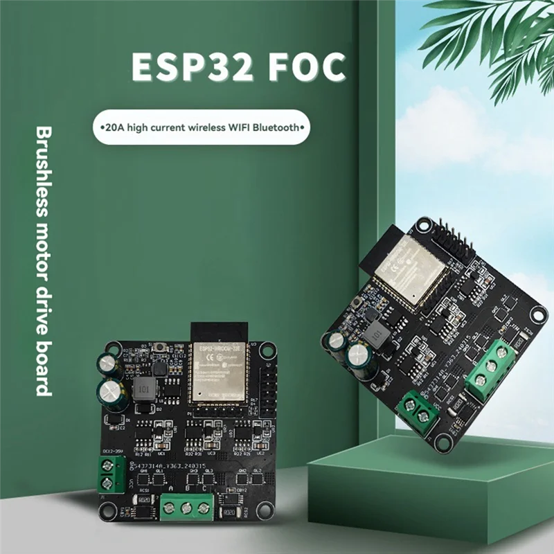 【Горячая распродажа!】Плата драйвера бесщеточного двигателя Simplefoc Мощный ESP32 20A Беспроводной WIFI Bluetooth Простой модуль модернизации FOC