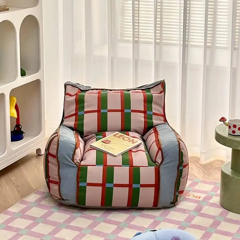 Sofá minimalista europeo con bolsa de frijol para perezosos, sofá clásico suave y moderno para sala de estar, muebles Woonkamerbanken para el hogar