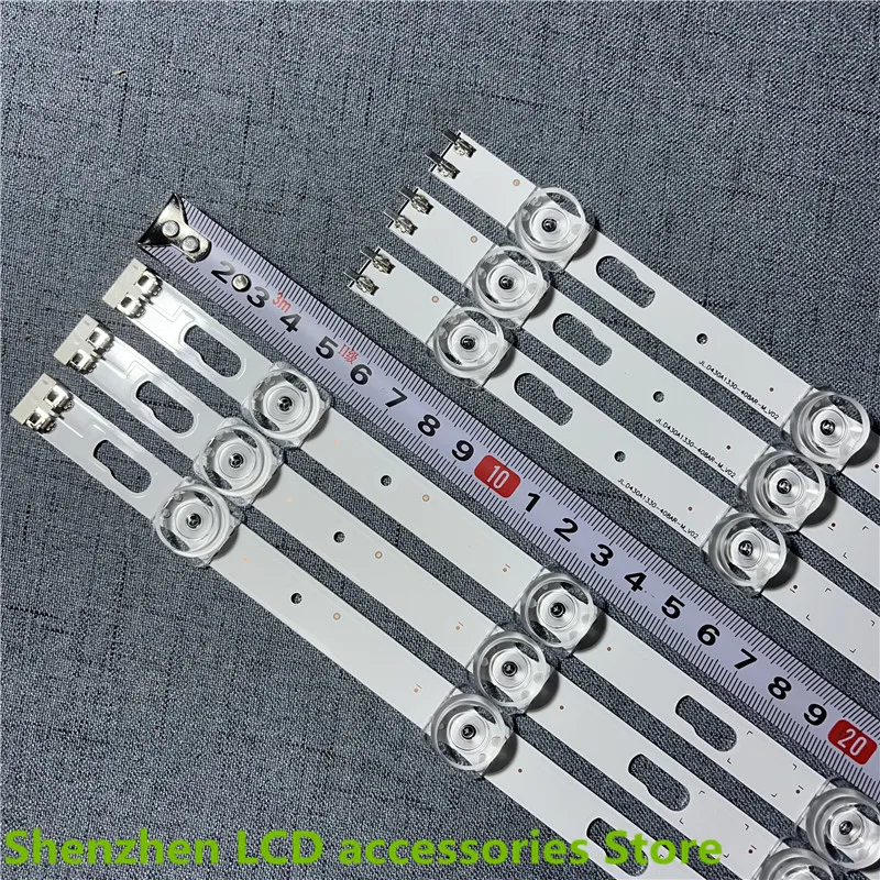 LED الخلفية بار لسامسونج UN43TU7000 UN43TU8000 UN43TU8200 UE43TU7100 UN43TU700DF BN96-50319A 50320A LM41-00868A 00867A 3V