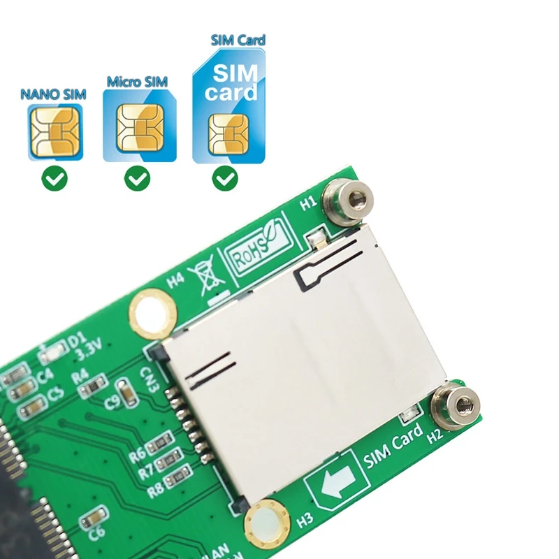 Flexibles Mini-PCI-E-MSATA-Verlängerungskabel mit SIM-Kartensteckplatz für MSATA SSD in voller Größe und halber Größe (Wifixwwanxwlan-Modul)