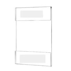 1pcs A4/A5/A6 Acrylic Photo Frame No Punching Wall-Mounted Transparent Tag With Table Sign Display Frame Home Decoration