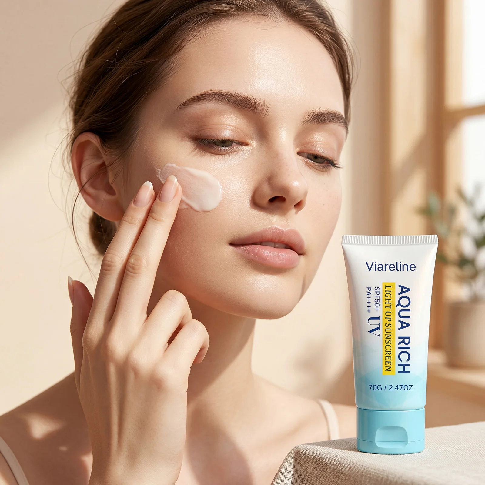 Sunscreen Spf 50 Moisturizing Lightweight Uv Face Body Oil Control Waterproof Solar Blocker Isolation Sunblock Protective Cream