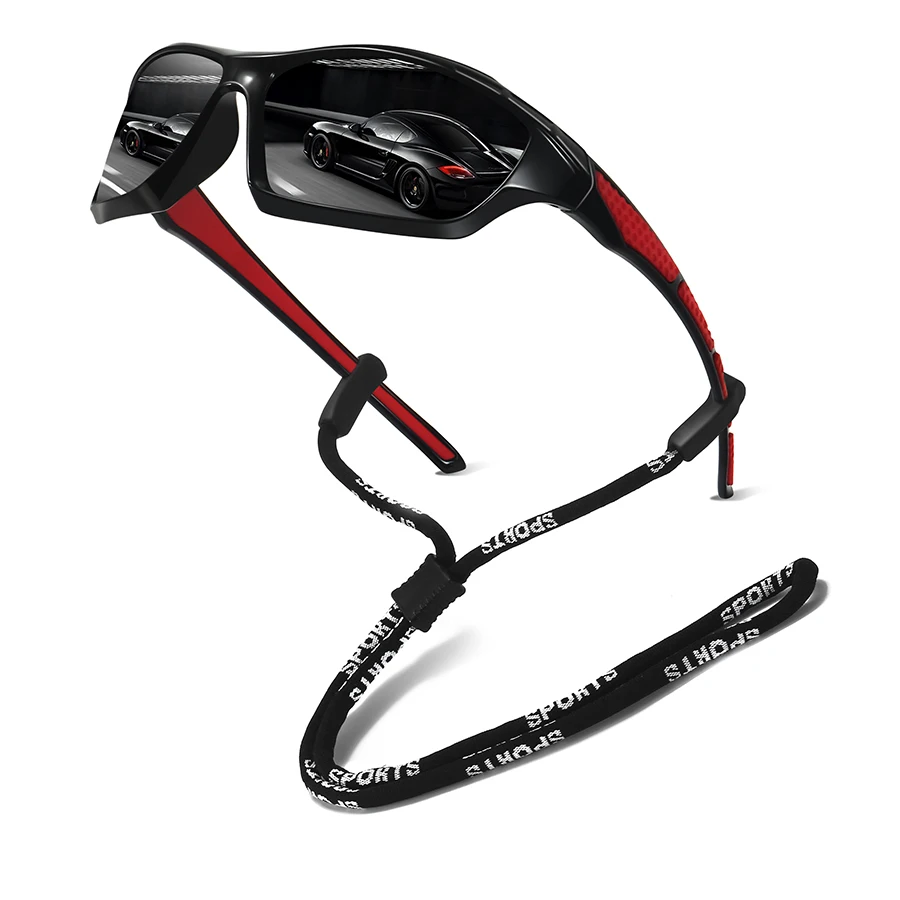 مع سلسلة أزياء الرجال النساء القيادة الصيد الجري UV400 النظارات الشمسية دراجة تسلق الجبال نظارات السلامة الرياضة في الهواء الطلق