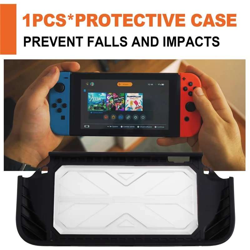 【التصغير الأخير!】حافظة حماية Switch2 PC+TPU تصميم متكامل مضاد للسقوط لجهاز Nintendo Switch 2 حافظة صلبة
