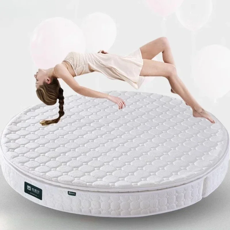 

Круглый складной супермягкий коврик из латекса и губки, круглый матрас 180, 200, 220 см, матрас королевского размера, бархатный большой