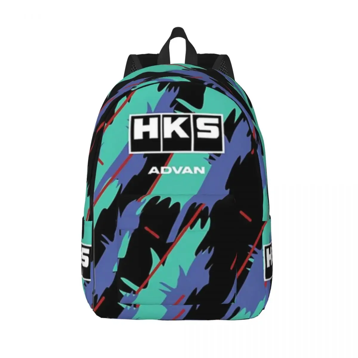 HKS Super Oil Retro Livery For Girls Boys Large Capacity Student Backpack Lightweight waterproof Backpack 15.7in 17.7in