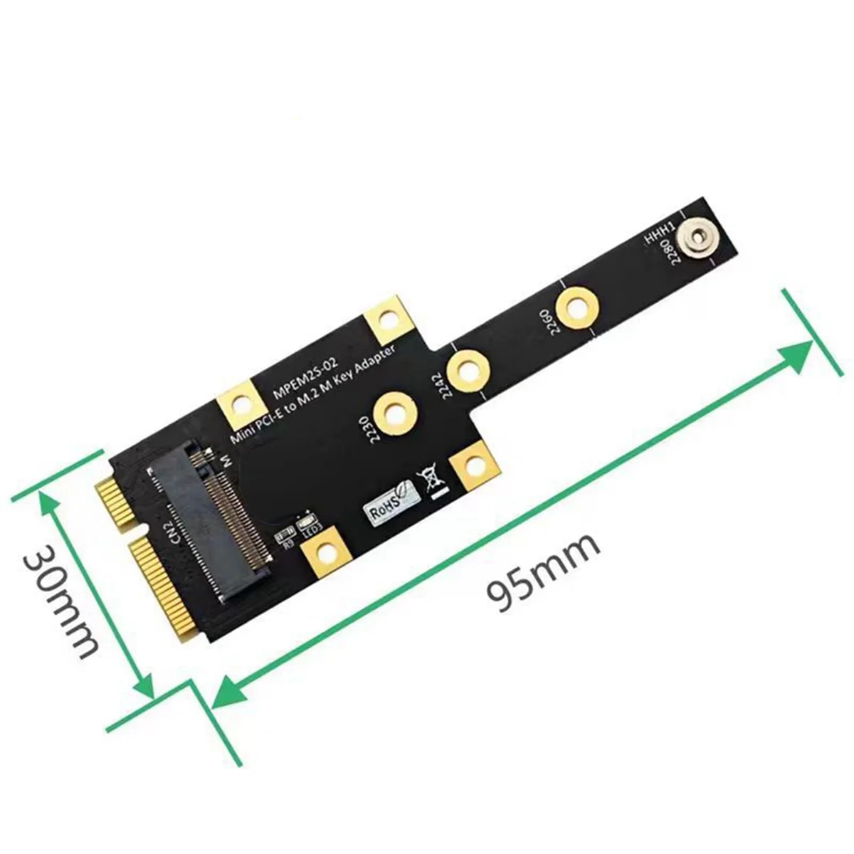 Карта адаптера AT87-NVME SSD-MINI PCI-E Многофункциональный модуль M.2 NGFF NVME KEY M — MINI PCIE