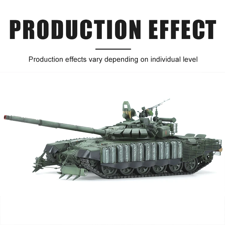 MENG Kit modello in scala di carro armato assemblato TS-053S Carro armato da battaglia principale russo T-72B3M con sistema Minesweeper KMT-8 Edizione limitata 1/35