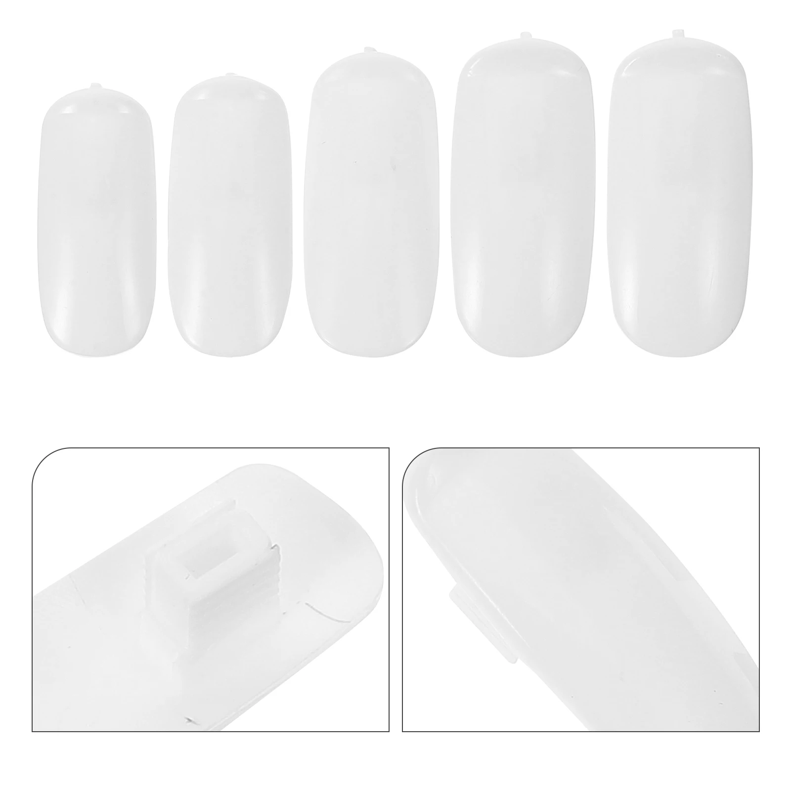 

100 pcs Practice Tips Smooth Surface Long Lasting Art Display Sticks Salon Equipment Practice Nail Tips For Nail Art Training
