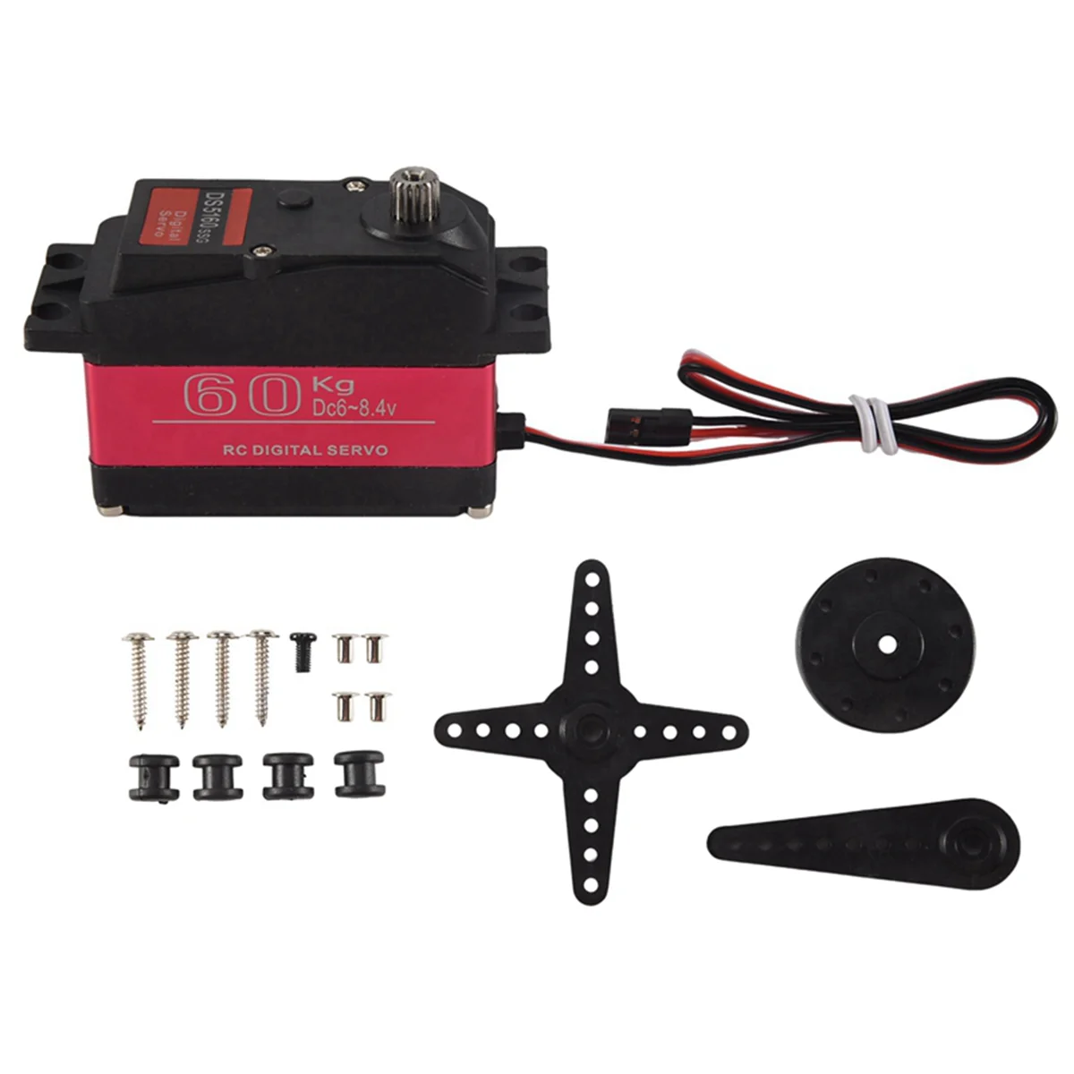 

B13C 1 шт. DS5160 SSG 60 кг 8,4 В Высоковольтный водонепроницаемый цифровой сервопривод для радиоуправляемого автомобиля 1:5 SAVOX-0236 LOSI XL 5T Сервопривод робота 270