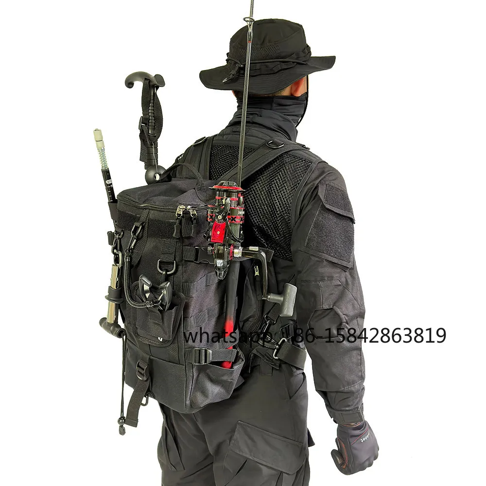 Fishing Bag, New Model, Waterproof, Outdoor Sports Backpack, Multi-function, Rod, Large Capacity. - view 2