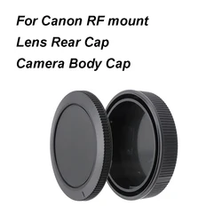 Voor Canon Rf Mount Lens Achterkap Of Camera Body Cap Of Cap Set Plastic Zwart Lensdeksel Voor Eos R Rp R3 R5 R6 R7 R10 R5c