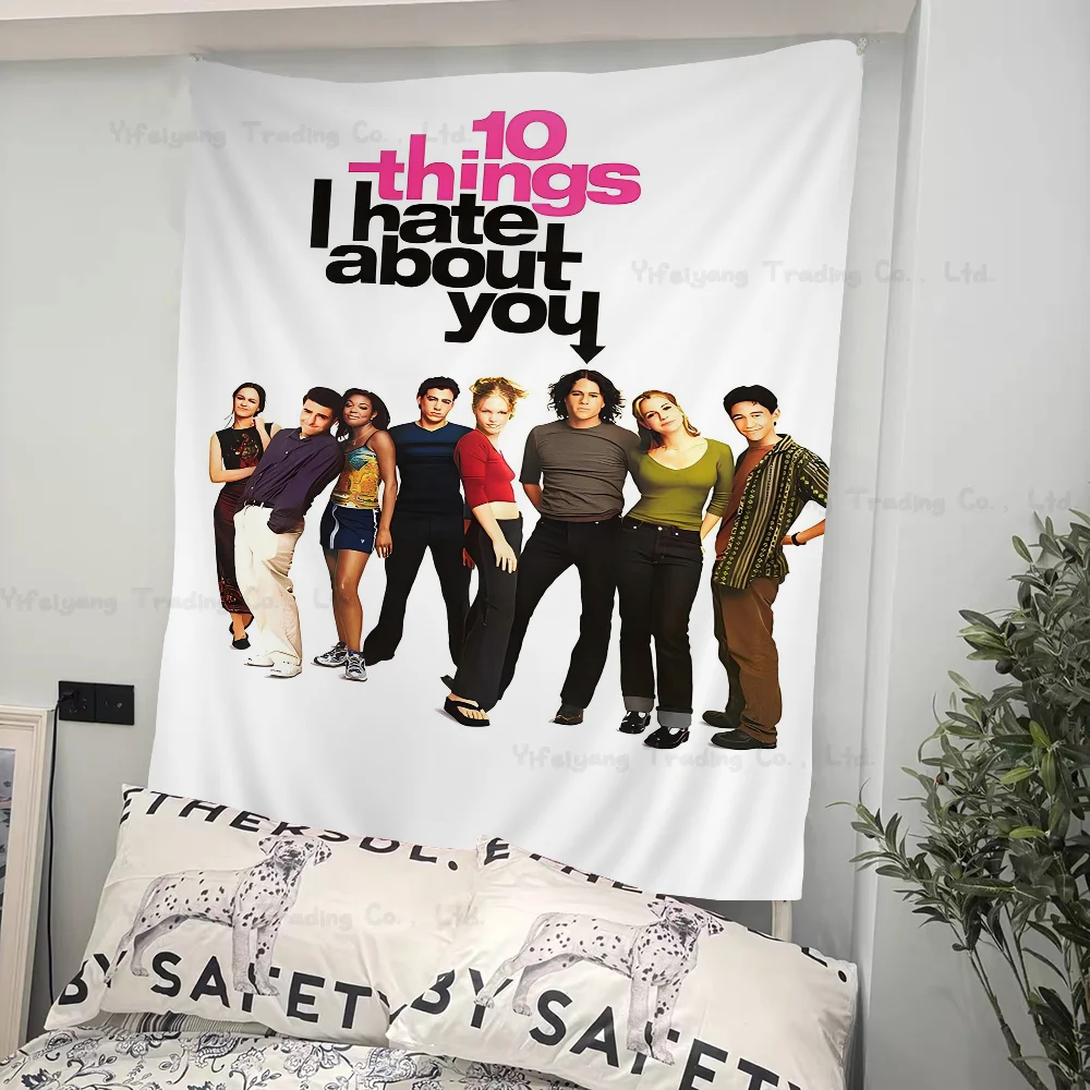 

10 Things I Hate About You Cartoon Tapestry Wall Hanging Decoration Household Home Decor