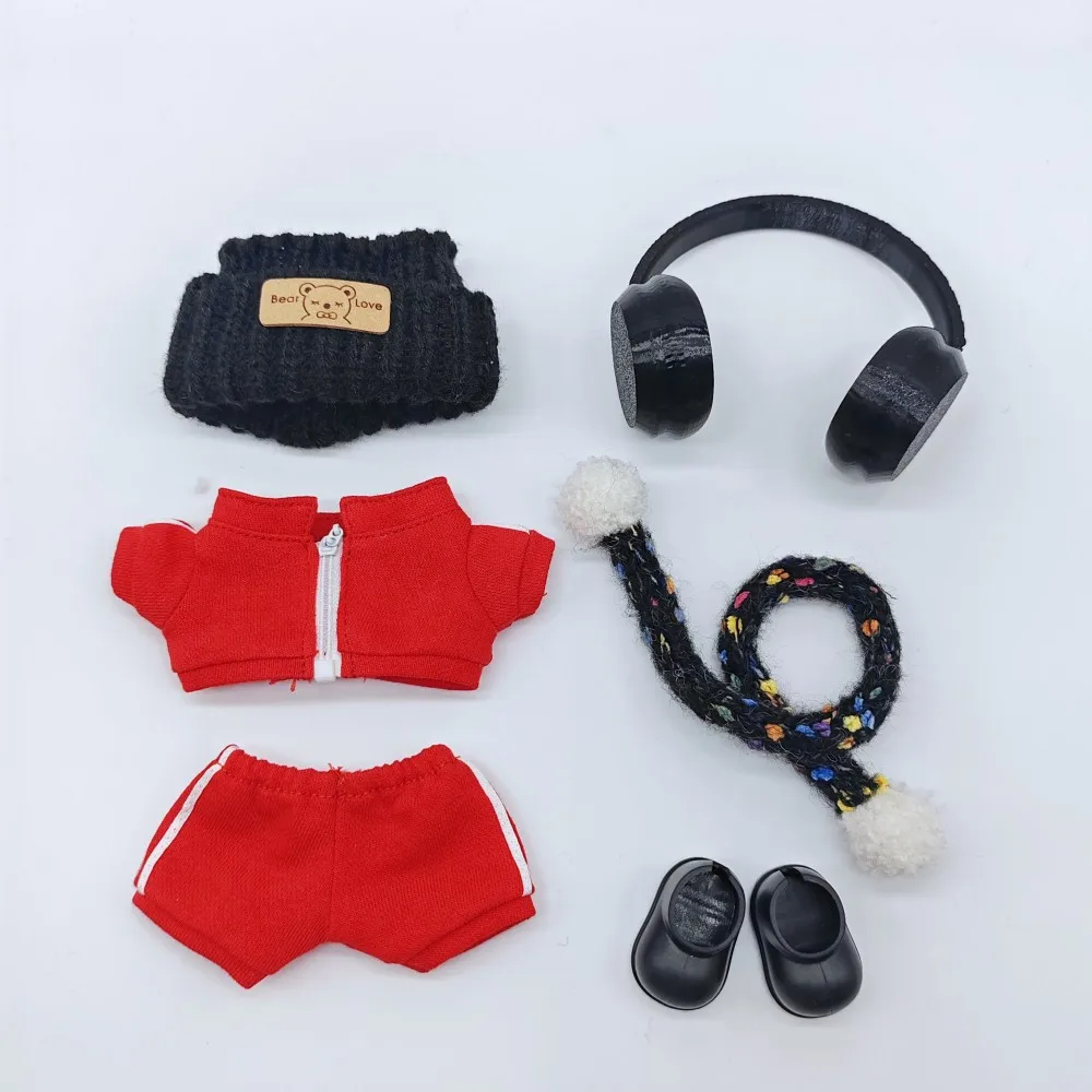 

For 15/17cm Labubu V1 V2 Casual Sportswear Set Dolls Fashionable Outfit Ropa Labubu Accessories