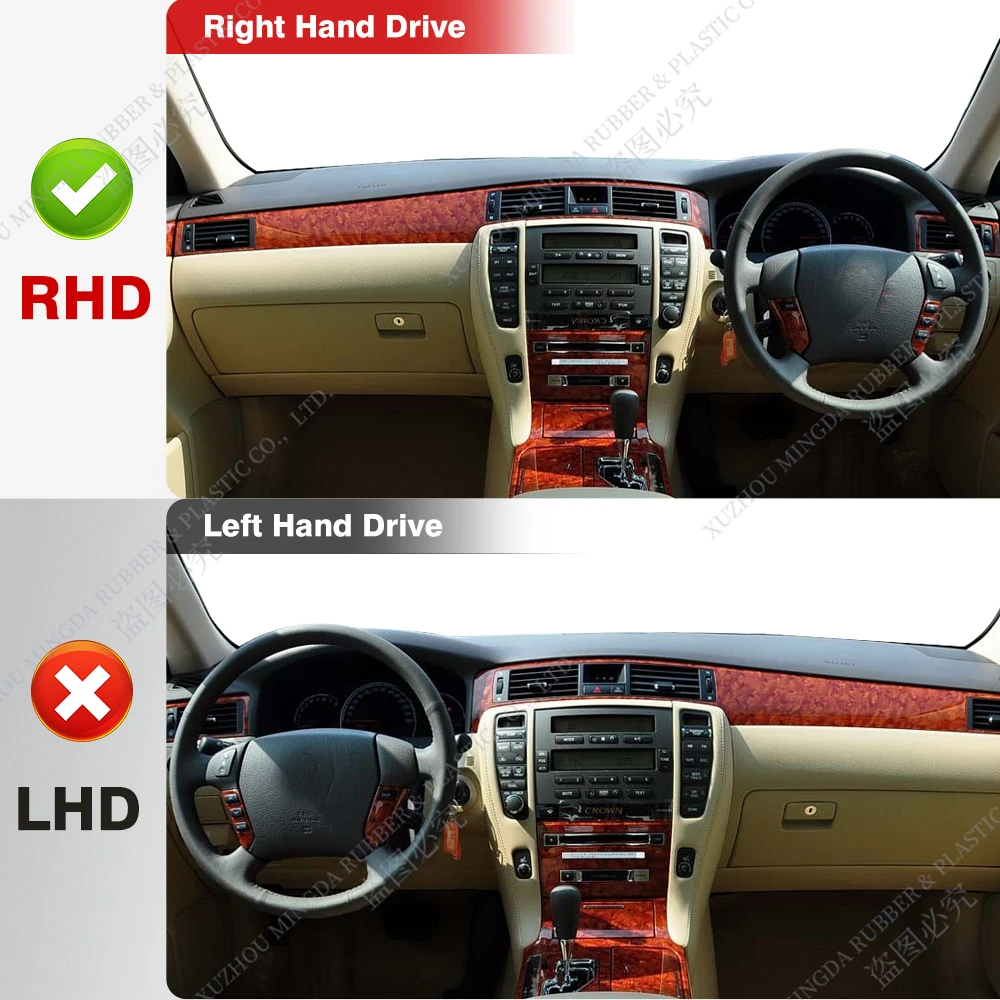 RHD Car Dashboard Cover For Toyota crown s180 2003 2004 2005 2006 2007 2008 Dash Mat Sun Shade Anti-UV Carpets Car Accessories