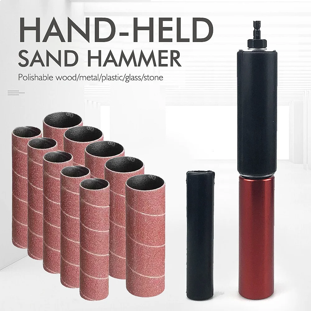 

Mini Sanding Belt Sander Attachment for Drill Wood Metal Plastic Stone Polishing Tool