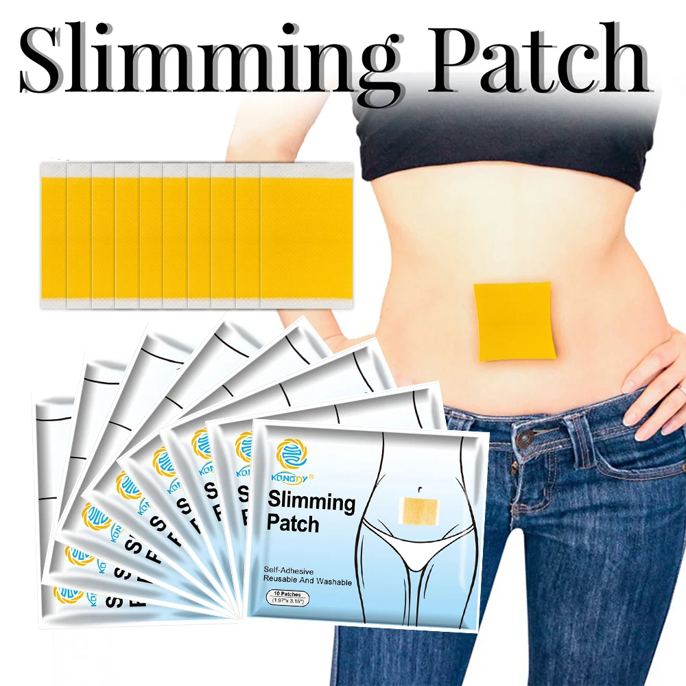 80Pcs/8Bags Slim Navel Sticker Natural Herbs Patch Chinese Slimming Pad For Weight Loss Burning Anti Cellulite Fat Patch