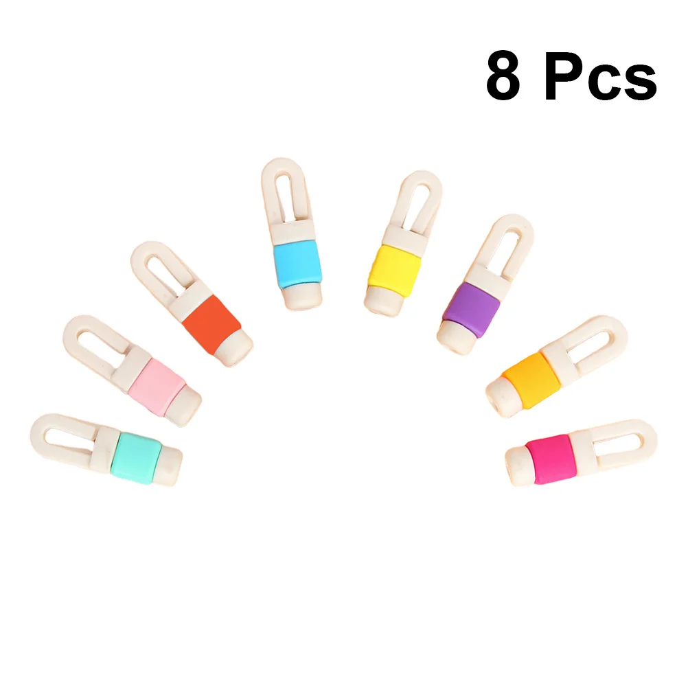 

8 pcs Headphone Cable Winder Data Line Protection Hub Reusable Cord Organizer For Earbuds Usb Mp3 Travel School Home Headphone